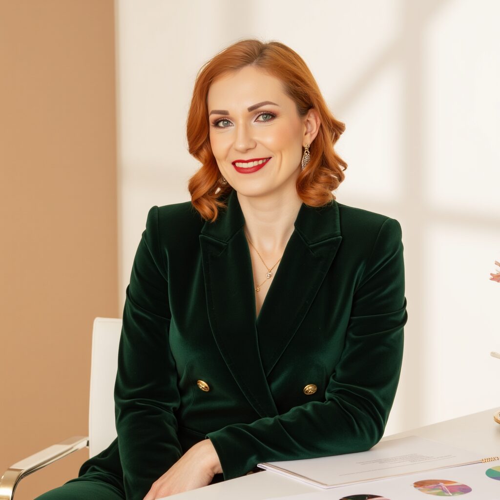 Martina Burski führt die 5 Farbfehler auf.